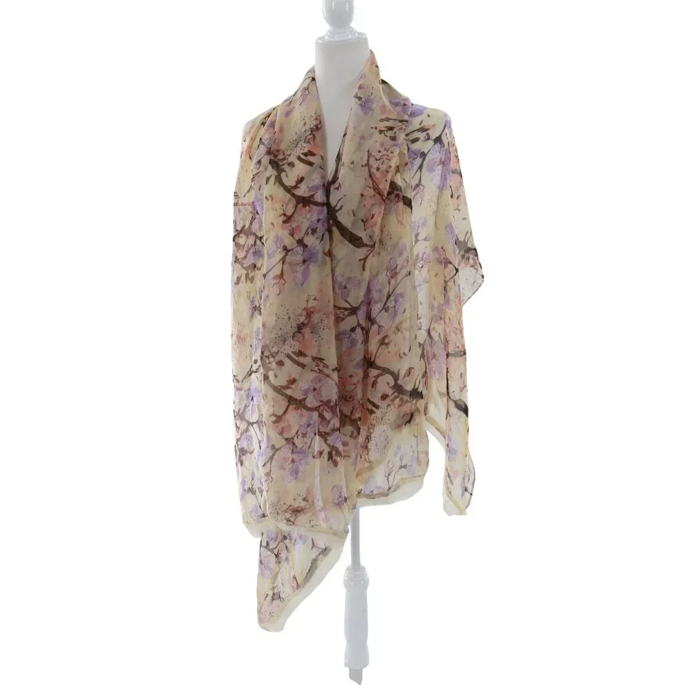 Mixit‎ Sheer Chiffon Scarf Wrap Boho Career Cottagecore Bohemian Twee Romantic